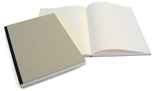 Projektskizzenbuch / Zeichenbuch, 21 x 21 cm, 144 Seiten Einband natur, Rücken SCHWARZ