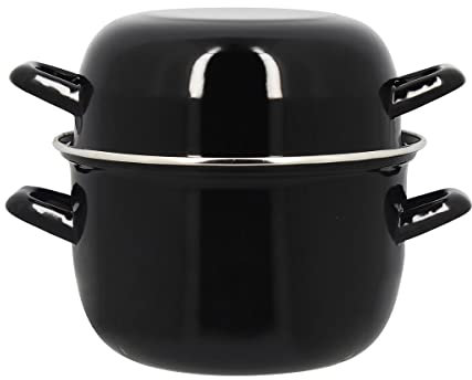 MENASTYL - Marmite à moules 18cm 2L7 en acier émaillé, parfaite pour des moules comme au restaurant ! - 3645567