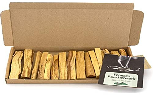 Palo Santo Räucherhölzer | 100g | 10cm lang | Heiliges Holz aus Peru | 100% natürlich und fair gehandelt | handgefertigt | Energetische Reinigung & Belebung