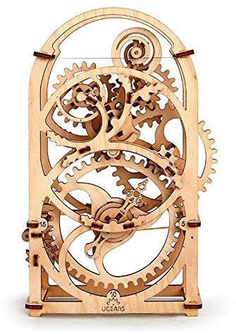 Ugears Timer for 20 min Mechanical 3D Puzzle Wooden Construction Kit, 70004, Mehrfarbig, Einheitsgröße