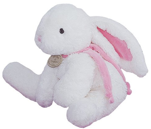 Doudou et Compagnie - Doudou Lapin Bonbon - Boite Cadeau - Rose - 30 Cm - Doux - Idée Cadeau de Naissance Fille et Garçon - Garantie Doudou Perdu - 1242