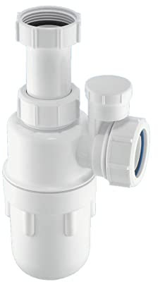 McAlpine A10AV Anti-Syphon Adjustable Inlet Bottle Trap, White
