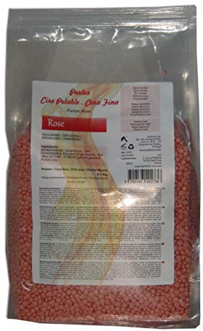 Look Concept - Perlas de cera para depilación, color rosa, 1 kg