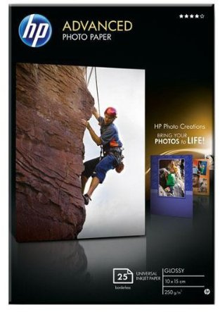 hp® Fotopapier Q8691A Advanced/Q8691AE 10 x 15 cm 25 glänzend 250 g/qm