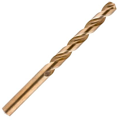 UK Drills - Cobalt Drill Bit Jobber - Fully Ground, M35 Metal Stainless Steel Cast Iron - To be used in Stainless steel, Alloy & Cast Iron - 6.5mm (Pack of 10)