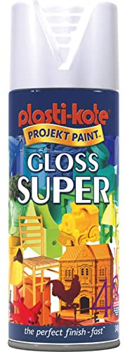 Plasti-kote RAL9010 400ml Super Gloss - White
