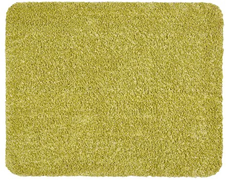 Astra Schmutzfangmatte innen waschbar 60x75 cm – Sauberlaufmatte grün 100% Baumwolle Matte - Entra SAUGSTARK - rutschfeste Fußmatte pflegeleicht
