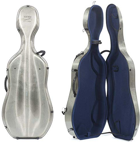 GEWA Celloetui Idea Carbon 3.3 Titanium/blau Made in Germany