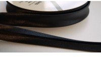 Schrägband, Satin-Polyester, 18 mm x 3 m, Schwarz