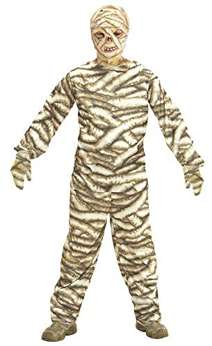 Widmann - Barndräkt mumie, jacka, byxor, mask, halloween, karneval, temafest