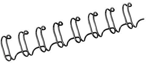 Fellowes Drahtbinderücken A4, 12mm, schwarz, 100 Stück