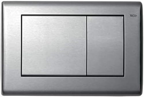 TECE planus WC-Betätigungsplatte (Edelstahl gebürstet; mit beidseitig gummigepufferten Betätigungstasten) 9240320