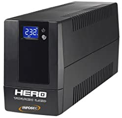Onduleur Hero Touch LCD 400 VA - Infosec - Alimentation sans Interruption, PC, écrans, 4 Prises informatiques IEC, 400VA/240W