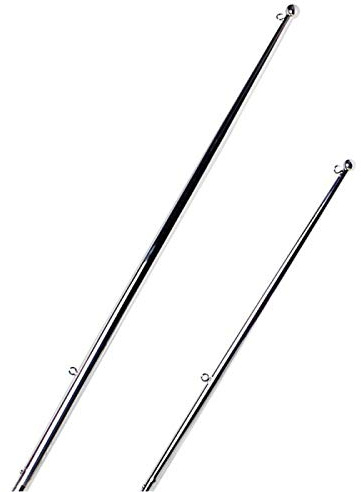 Osculati Flaggenstock VA-Stahl, Hochglanz.m.Kugelkopf 900mm
