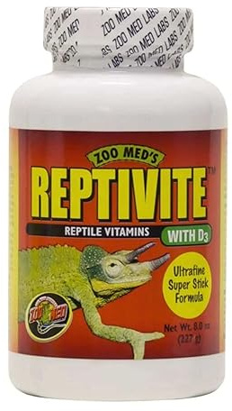 Zoo Med A36-8E Reptivite, 227 g, kosttillskott med vitamin D3 för reptiler