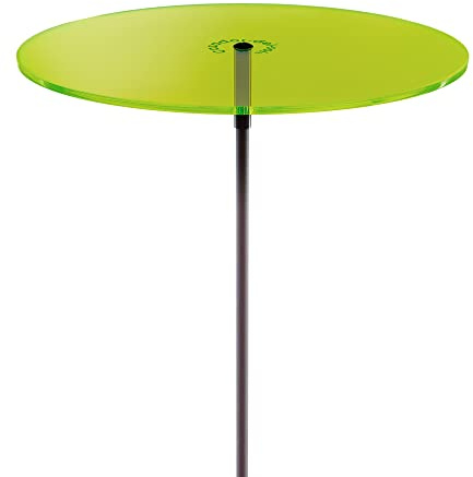 Cazador-del-sol ® - das Original | UNO | 1 Stück | Sonnenfänger-Scheibe grün | Durchmesser 20 cm | Höhe 175 cm