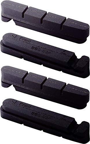 BBB Bremsschuhe Rennrad Ersatzbeläge Roadstop BBS-03A, Schwarz, 4er Set, 2.905.730.301