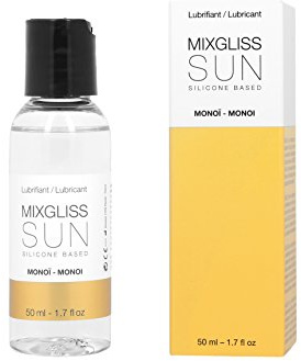 MixGliss - Sun - Lubrifiant Intime Silicone - Parfum Exotique Monoi - Fabriqué en France - 50ml