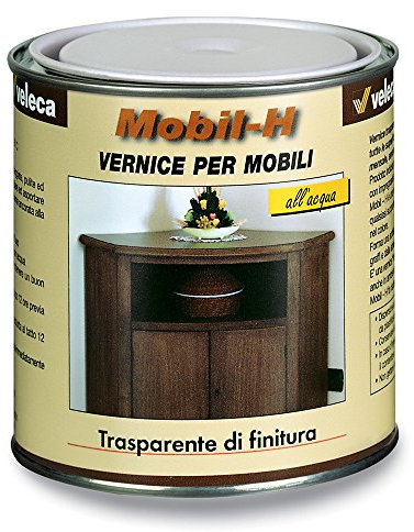 Veleca vernice all'acqua di finitura legno parquet lucido o satinato MOBIL-H (Lucido)