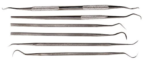 Duratool 6-Piece Dual Ended Stainless Steel Pick Set – Scriber & Probe Tool Kit