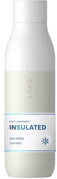 LARQ Twist Top 740ml – Isolierte Edelstahl-Trinkflasche | Thermoskanne, BPA-frei | Wiederverwendbare Wasserflasche für Camping, Büro und Reisen | Hält Getränke kalt und heiß, Granite White