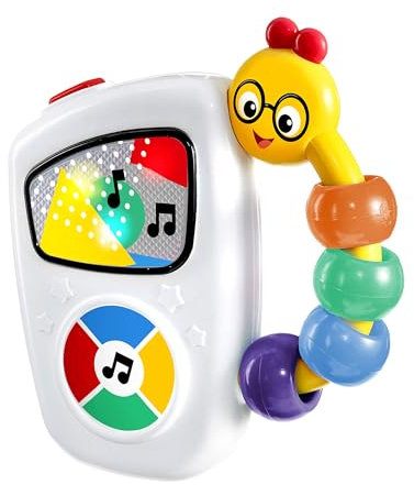 Baby Einstein, Musikspielzeug Take Along Tunes, Interaktives Babyspielzeug mit Lichtern & 10 Melodien, Perlenschiebespielzeug, Musikwürfel für Kinder, ab 3 Monaten