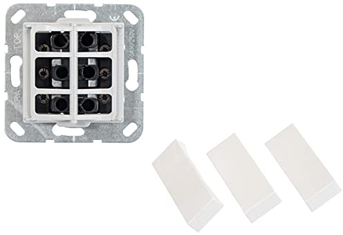 Gira 283203 Wippschalter Wechsel 3 Fach System 55, reinweiß