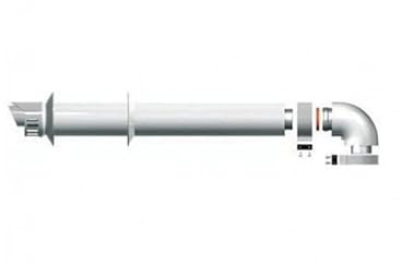 Ariston Thermo 3318073 Kit Scarico 60/100 L1000 Condensa, Bianco