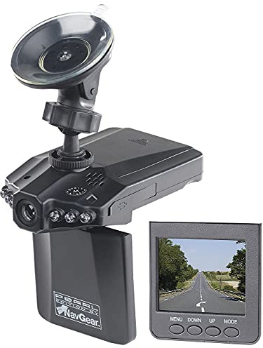 NavGear Auto Kameras: Auto-DVR-Kamera MDV-2250.IR mit LCD-Display & Bewegungserkennung (Dashcams, Cockpit, Navgear Autokamera)