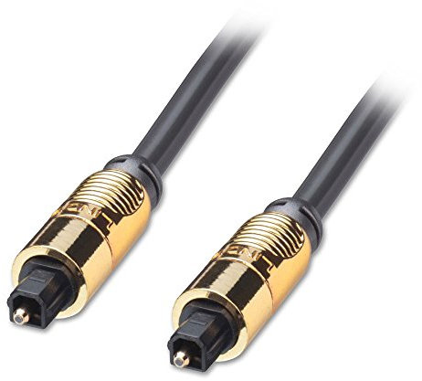 Lindy 37887 Cavo TosLink/SPDIF Premium Gold, 15m