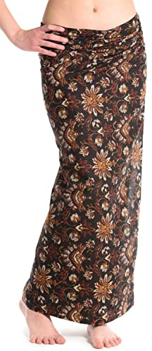 Pareo - Falda Sarong Unisex de la India, con Estampado a Mano Tradicional - Muchos diseños Diferentes
