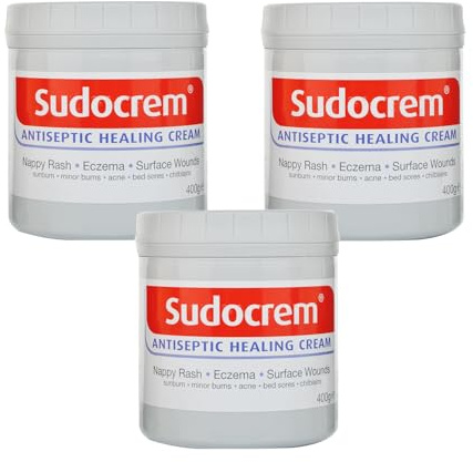 THREE PACKS of Sudocrem Antiseptic Cream 400g Tubs