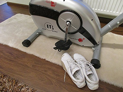 Reissner Lammfelle | FP-195-PER | Hochwertiger Fell Teppich Bettvorleger Couchauflage | Echtes Merino Schaffell | rechteckig 195x60cm perl