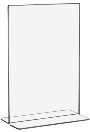 T-Ständer/Werbeaufsteller/Tischständer DIN A3 Hochformat aus Acrylglas - Zeigis®