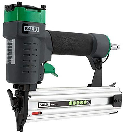 SALKI CSK B12 Druckluftnagler - Pneumatische Nagelpistole, Holznagler für Schreinerei, kompatibel mit BRAD AX 1,2 Nägeln von 10 bis 50 mm.