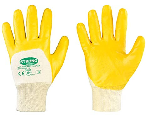 12 Paar Stronghand - Arbeitshandschuh Yellowstar Gr.10