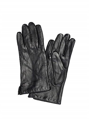 Seiden-Grohn Accessoires GmbH Damen-Leder-Handschuh, schwarz(schwarz), Gr. M-0