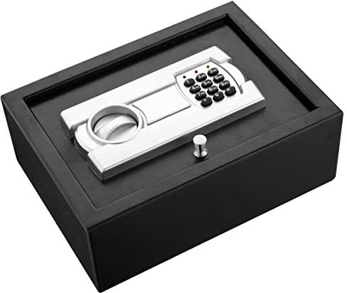 Paragon Safes SAFES 7730 Digital Security Drawer Safe with 2 Keys – Solid Steel Lockbox for Drawer, Closet, or Vehicle (Dark Gray), 83-DT5914