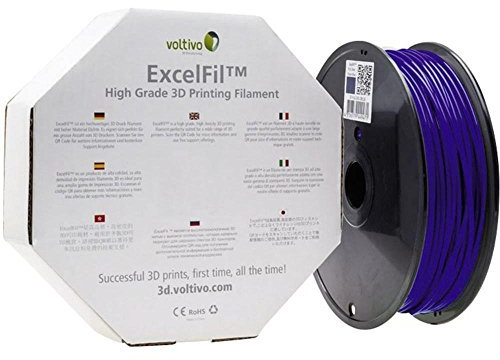 Voltivo ExcelFil 3D Druck Filament, PLA, 3mm - blau