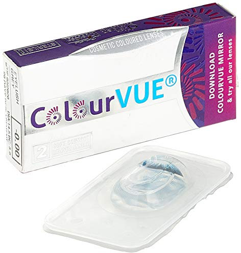 ColourVUE BigEyes Awesome Black 3 Months Disposable 15 mm Cosmetic Contact Lens (-3.50)