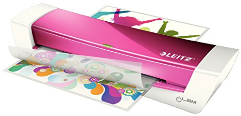 Leitz iLam A4 Lamineringsmaskin, Idealisk för Hemmakontor, Rosa Metallic - WOW, 73681023