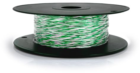 Waytex 36504-Giarrettiera telefonico 2 fili, 100 m, colore: verde/bianco