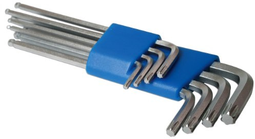 Laser 4180 - Juego de llaves Torx y allen (8 piezas)