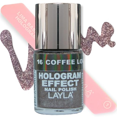 Layla Cosmetics Hologram Effect Nagellack - coffe love, 1er pack (1 x 0.01 l)