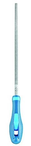 PFERD TOOLS Werkstattfeile Rund, 150mm, runde Feile, umlaufender Kreuzhieb H2, inkl. Ergonomie-Feilenheft, 11214157 – für universelle Schrupp- und Schlichtarbeiten geeignet, Länge 150mm
