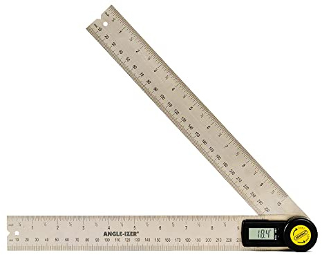 General Tools Digital Angle Finder Ruler #823 - 10 H - Stainless Steel Measurement Tool