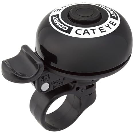 CatEye PB-200 Comet Bell Black: Compact, loud, sleek black design, easy installation