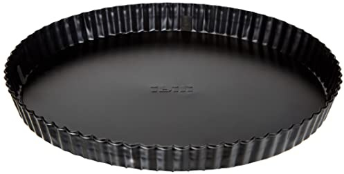 IBILI 824228 Moule à tarte dentelé amovible antiadhésif Moka 28 cm