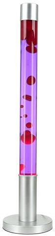 Lampada retrò a lava XXL grande, lampada da terra rosso porpora, magica, misteriosa, calmante, 76 cm, G9 50 W con interruttore a cavo, lampadina inclusa, lampada a lava