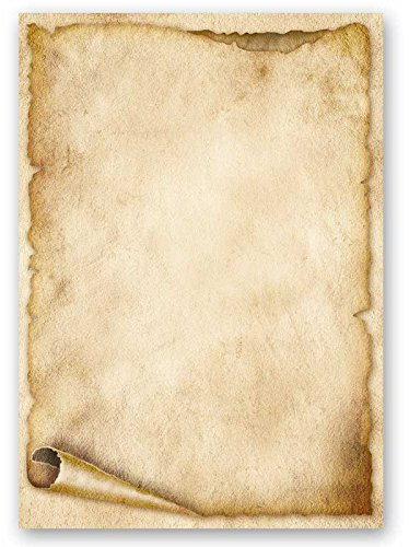 Motif Paper – Stationary Paper Old Paper ROLL 20 Sheets DIN A4